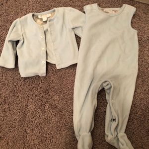 AUTHENTIC BURBERRY onesie and cardigan